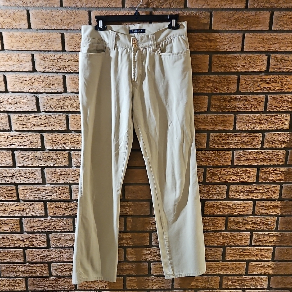 #98 Campus CREW Women's Wide Leg Cream Pants SZ 4 TALL